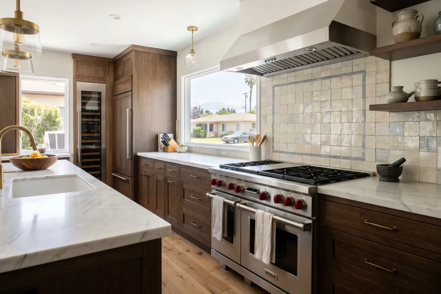 Range Repair in a luxury home kitchen